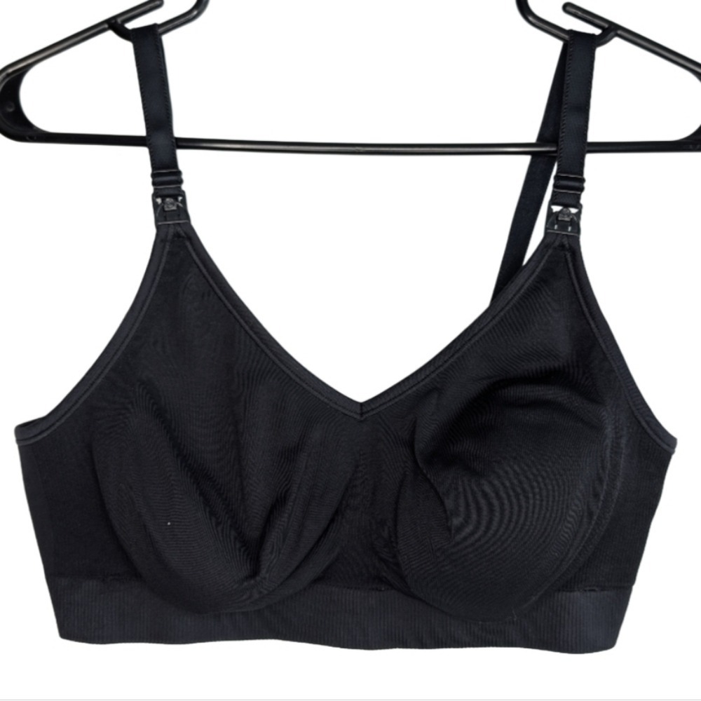 Bravado Women's Large Black‎ Adjustable Wireless Unpadded Bra